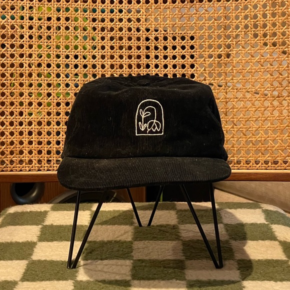 Quiet Life x Lonesome Rose - Black Corduroy Snapback - Picture 1 of 8